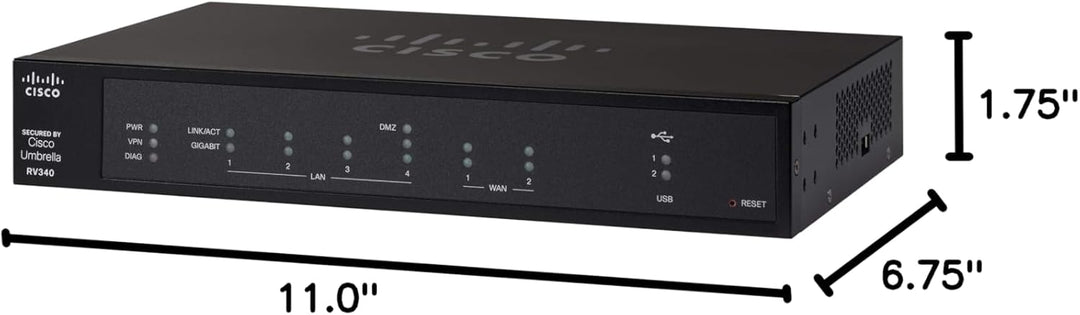 Cisco Router Gigabit RV340-K9-NA RV340 Dual WAN RENOVADO