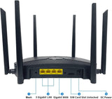 Wiflyer Enrutador inalámbrico CAT4 de doble banda 4G LTE con caja d...