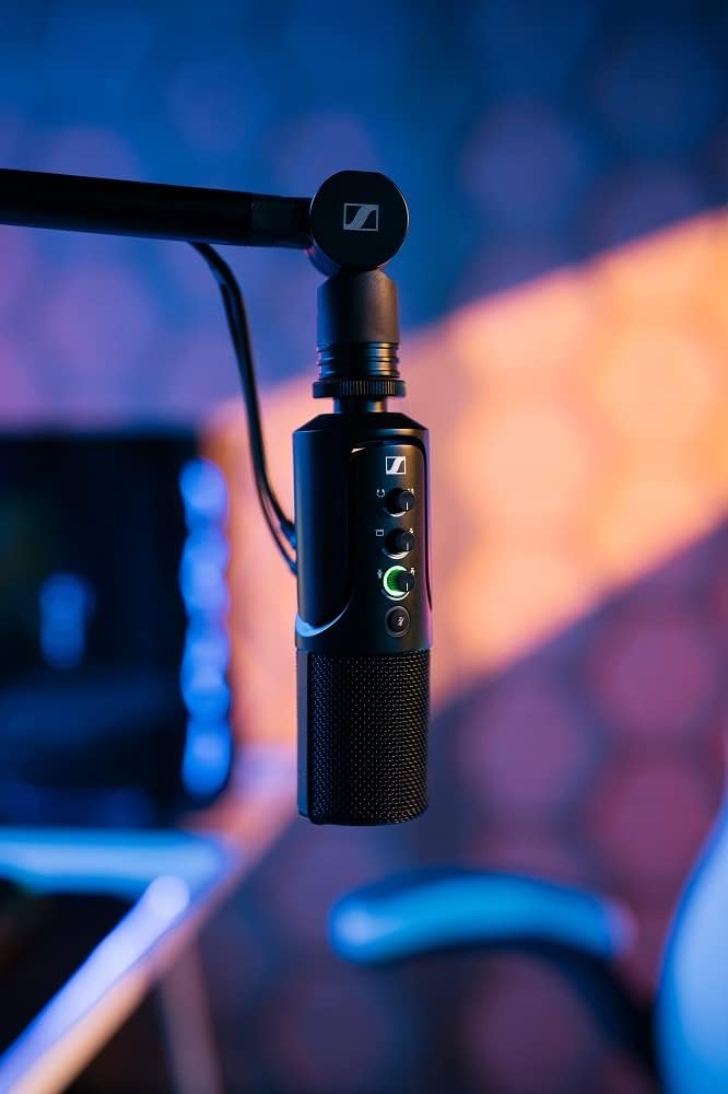 Juego de micrófono USB profesional de Sennheiser con brazo de boom,...