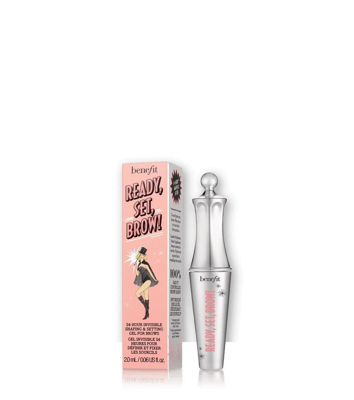 Benefit Ready Set - Gel transparente invisible para cejas 24 horas,...