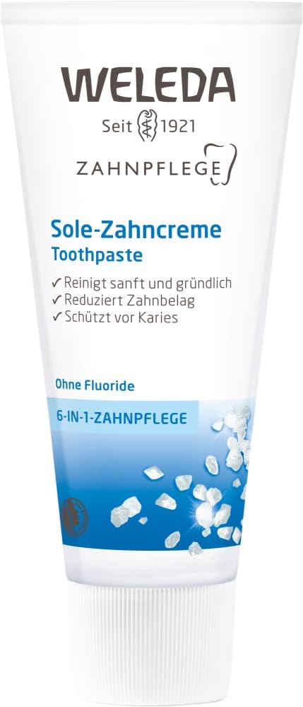 Weleda Pasta de dientes de sal natural, 2.5 onzas, ideal para consu...