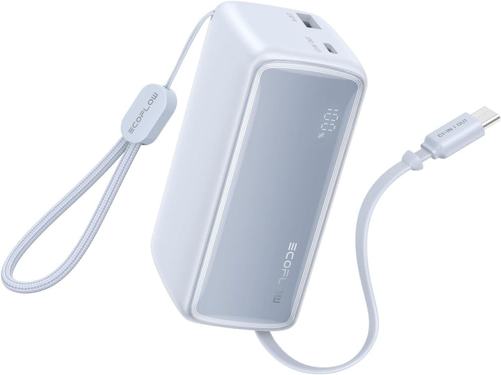 EF ECOFLOW Rapid - Cargador portátil de 45 W de 10000 mAh con cable...