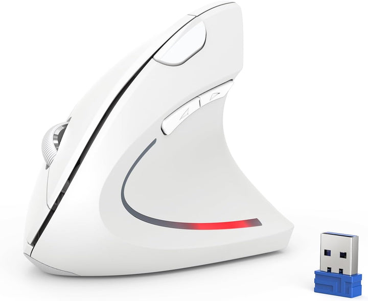 TECKNET Ratón Ergonómico, Ratón Vertical Inalámbrico de 4800 DPI co...