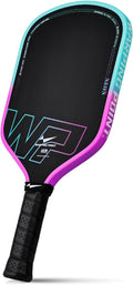 Warping Point Pala de pickleball Neon Gen 3, aprobada por UPA-A, fibra de carbono T700 cruda de triple capa, núcleo EdgeFusion de 16 mm, marco termoformado, giro a nivel de torneo, control y potencia