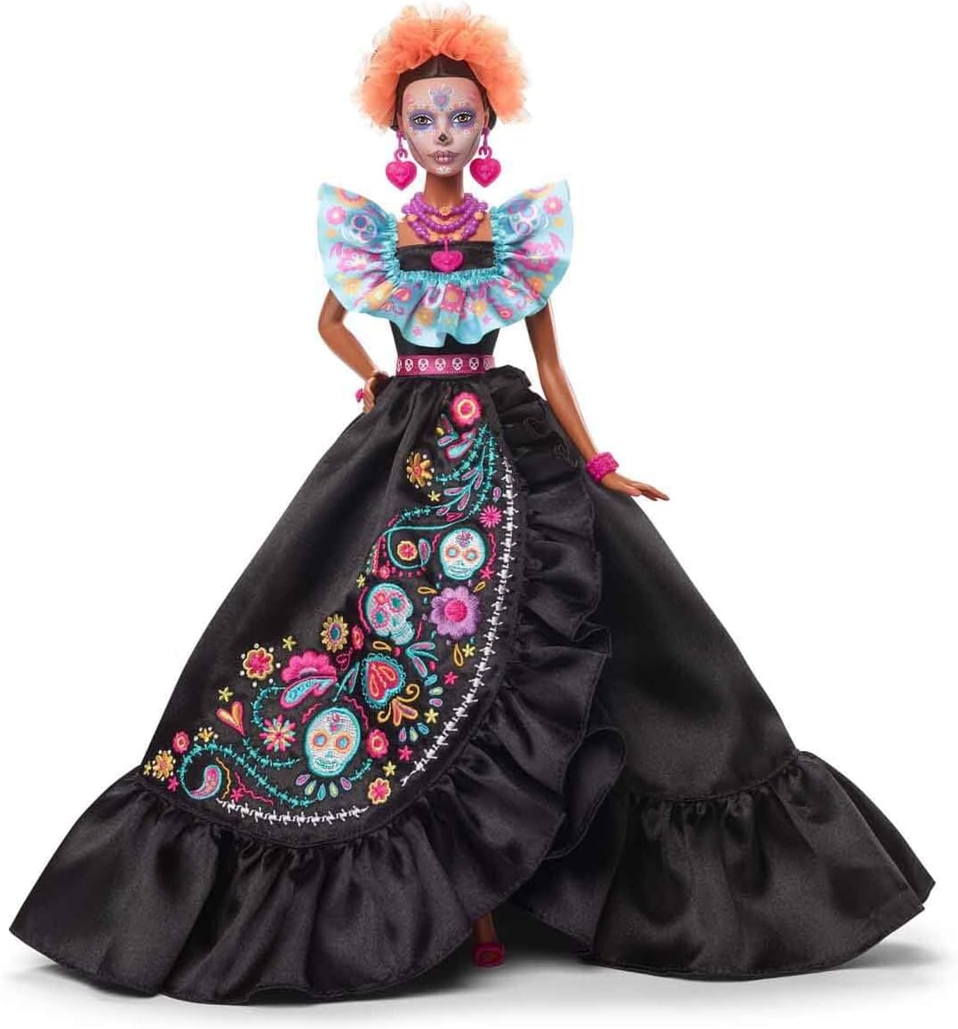 Muñeca Barbie Signature, colección de 2024 Día de Muertos en vestid...