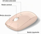 FOPETT Combo de teclado y mouse inalámbricos, 2.4G de tamaño comple...