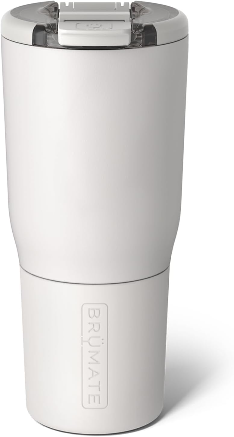 BrüMate Nav Vaso de Viaje Aislado Tipo Tumbler 100% a Prueba de Fugas de 25oz con Tapa Magnética BevLock™ - Taza de Acero Inoxidable de Doble Pared Apta para Portavasos (Dune)