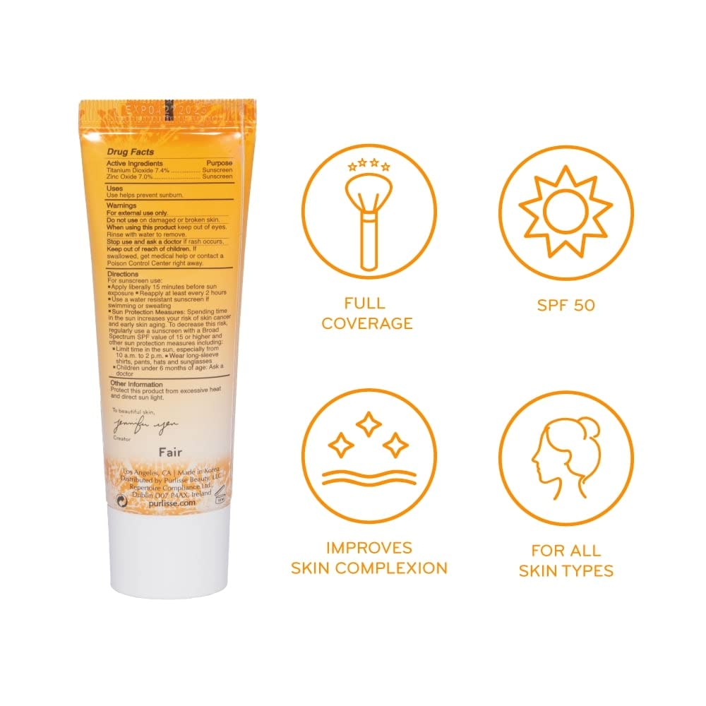 pūrlisse Youth Glow Vitamina C CC Crema con SPF 50 \u2013 Corrector...