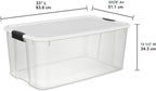 Sterilite Ultra Latch - Caja con tapa para el hogar y la oficina