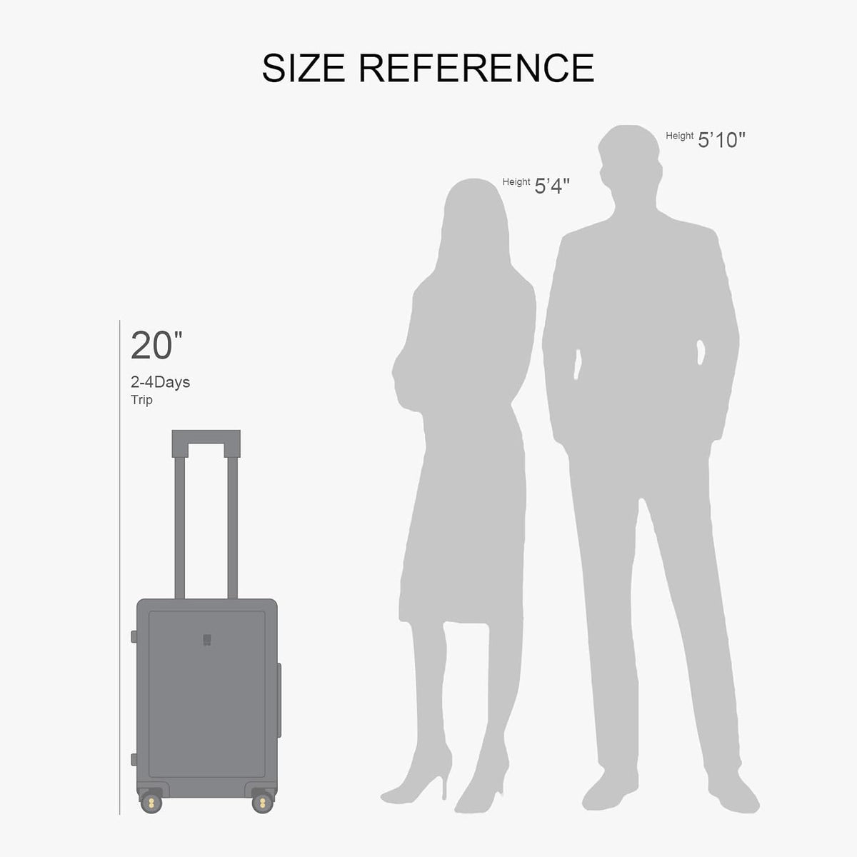 LEVEL8 Equipaje de mano rígido aprobado por aerolíneas, maletas de mano con ruedas, equipaje de viaje ligero con textura luminosa, aprobado por TSA, equipaje de mano pequeño de 20 pulgadas, negro
