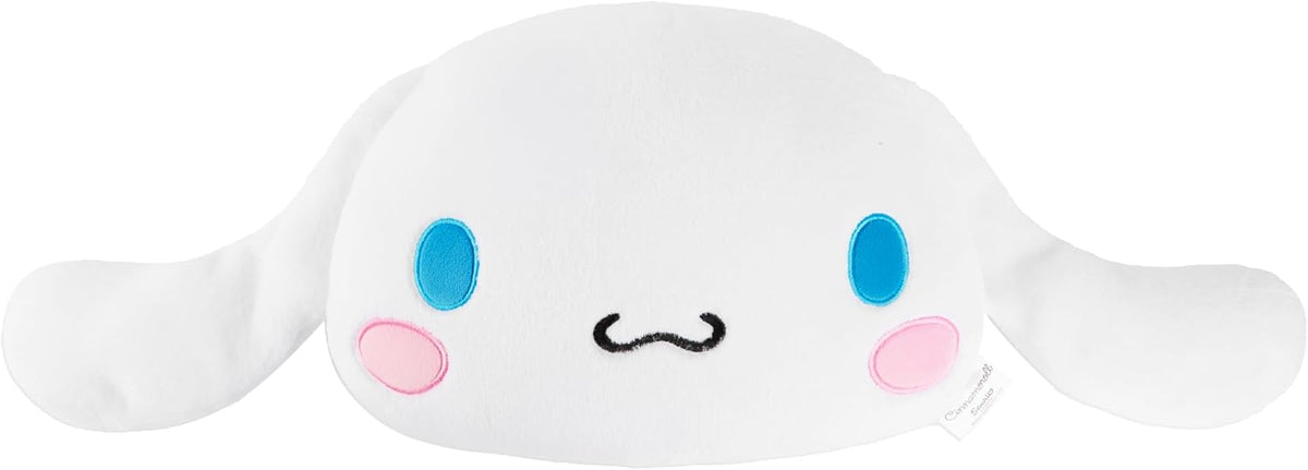 Hello Kitty Sanrio - Almohada de felpa esponjosa, cojín de felpa Kawaii decoración kawaii Cinnamoroll Kuromi, regalos para adolescentes y mujeres (cinamoroll blanco, 15.7 pulgadas de largo x 15.4 pulgadas de ancho)