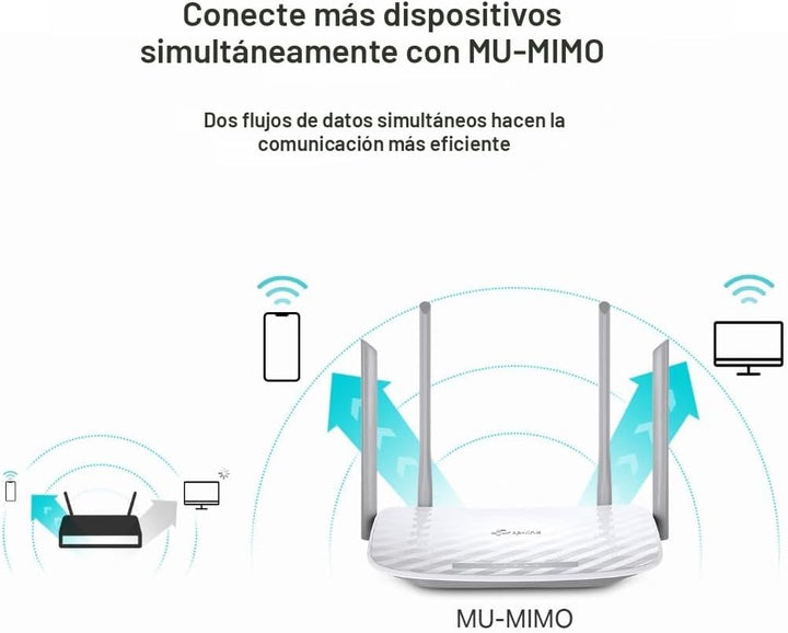 TP-Link Router WiFi AC1200 (Archer A54) - Router inalámbrico de Int...