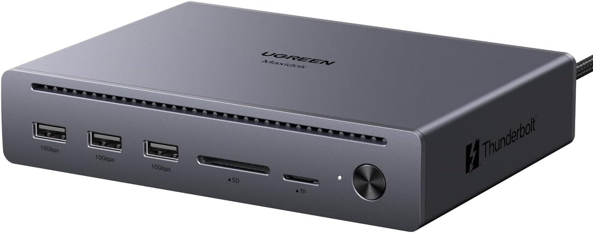UGREEN Estación de acoplamiento Maxidok Thunderbolt 5, triple 4K@144Hz