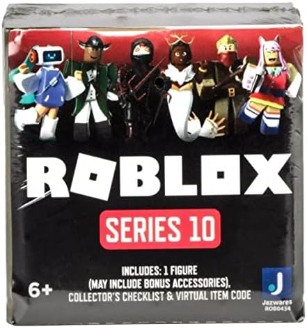 Roblox Colección de acción - Serie 10 Misterio (surtido verde militar) (incluye artículo virtual exclusivo) (1 figura misteriosa)