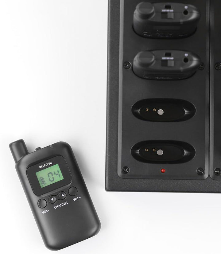 AGJ Sistema inalámbrico de guía turístico, auriculares de guía turí...