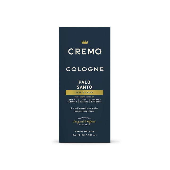 Cremo Cologne For Men - Palo Santo - Espray de colonia para hombre,...