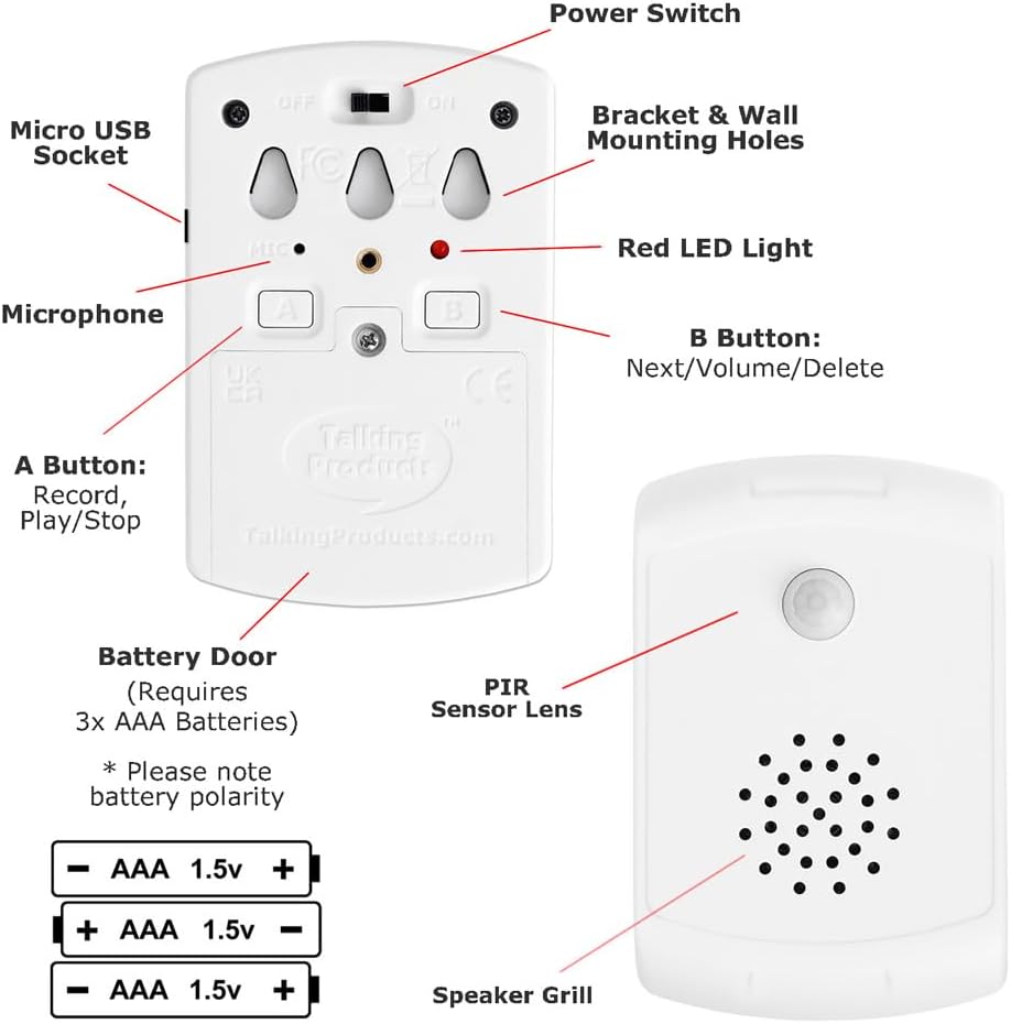 Talking Products Detector de sensor de movimiento