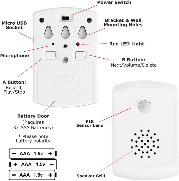 Talking Products Detector de sensor de movimiento