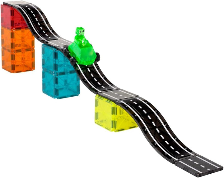 MAGNA-TILES Downhill Duo - Juego de construcción magnética