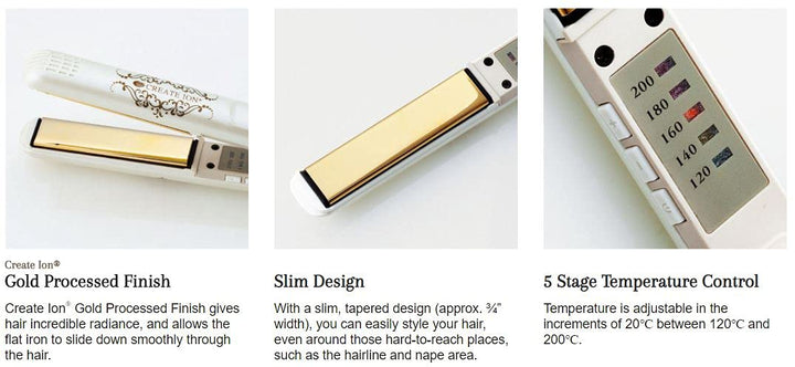 CREATE ION Planchas para alisar el cabello liso Grace de Japón