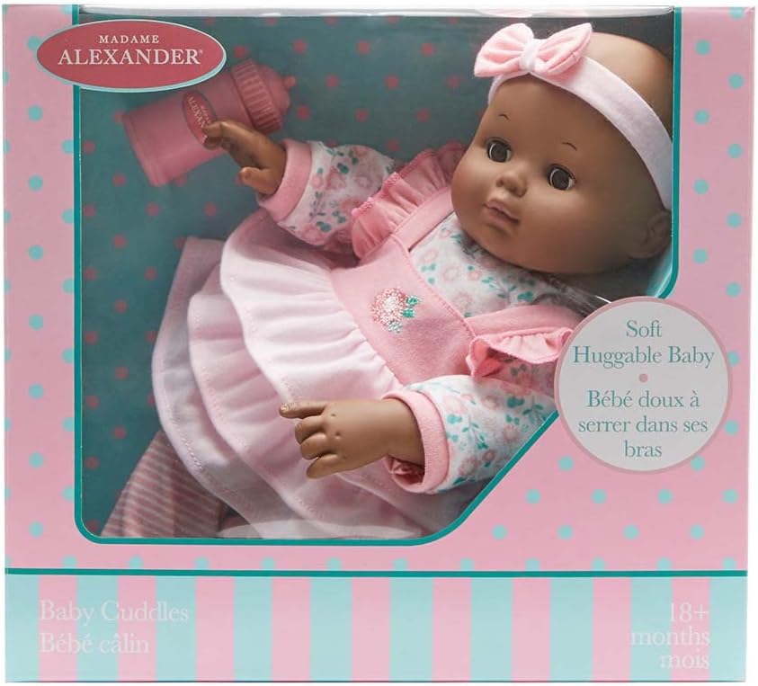 Madame Alexander Muñeca Bebé Cuddles de 14 Pulgadas con Biberón, Ro...