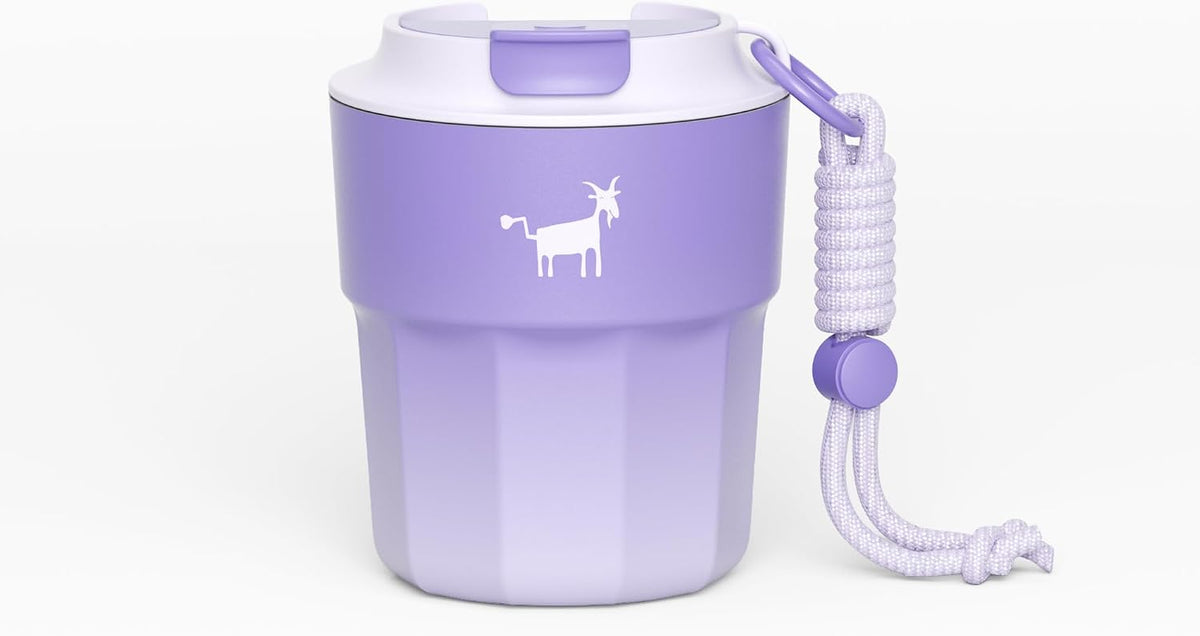 CHEERFUL GOAT Instant Cold Brew Coffe - Taza de viaje de café con forro de cerámica, café de bolsillo especial 100% arábica, liofilizado para una máxima frescura, sin azúcar, sin aditivos
