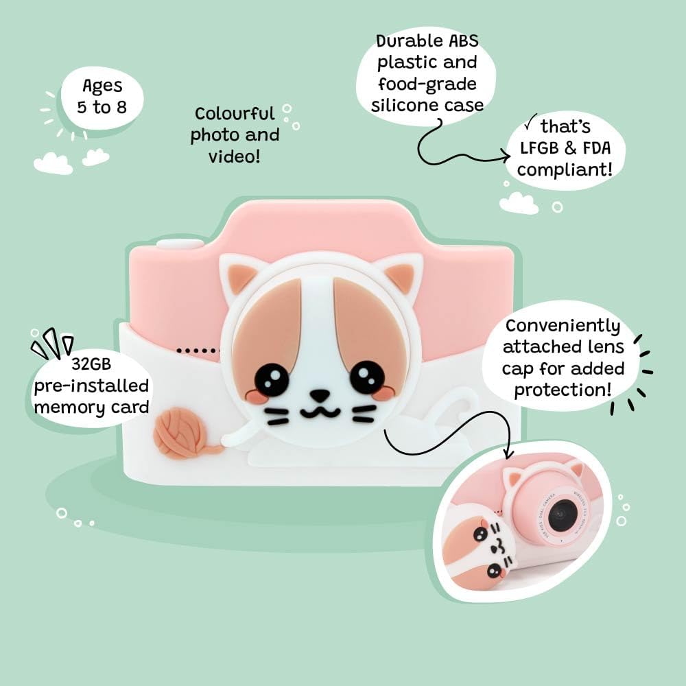 Kidamento - Cámara digital y videocámara para niños con pantalla tá...