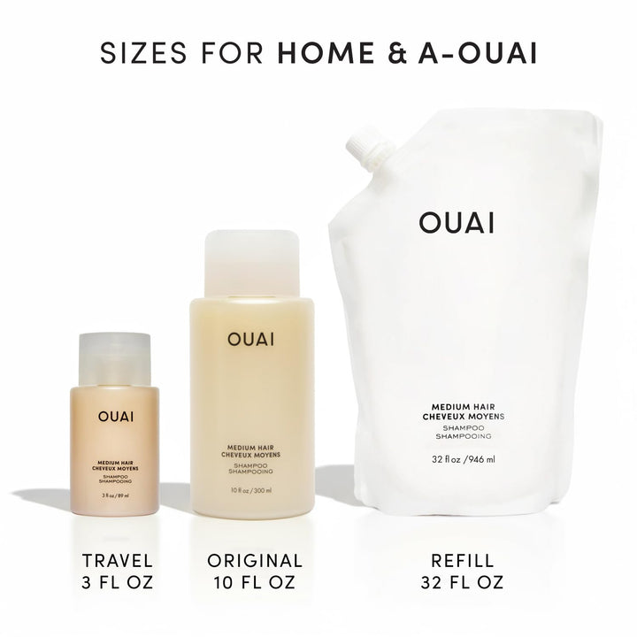 OUAI Champú mediano \u2013 Champú hidratante con aceite de coco, ba...