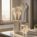 Humidificador inalámbrico para el hogar, dormitorio, oficina, guardería y viajes, carga USB-C, niebla fría