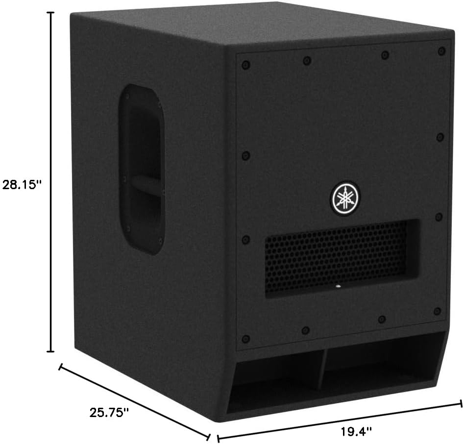 Yamaha DXS12 MKII Subwoofer motorizado, color negro
