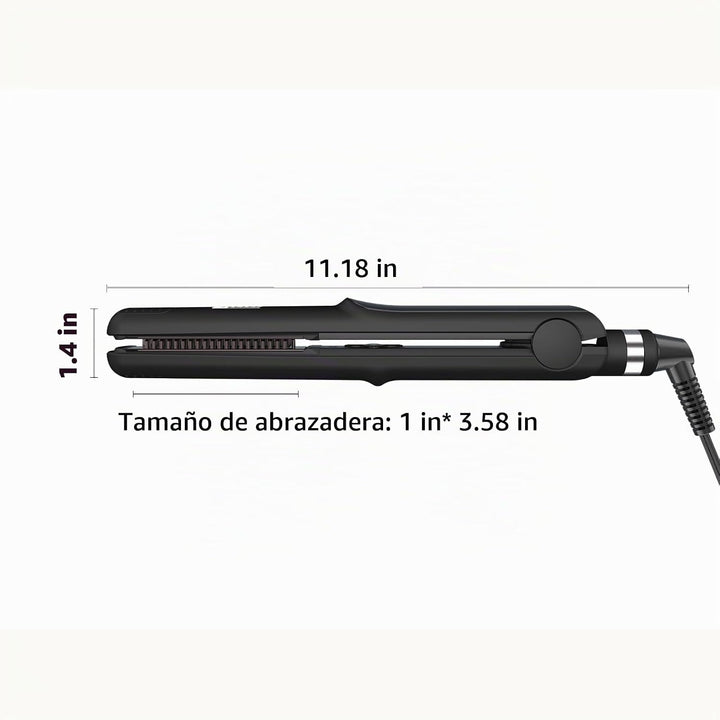 JINRI Plancha plana de 1 pulgada, plancha de pelo con tecnología an...
