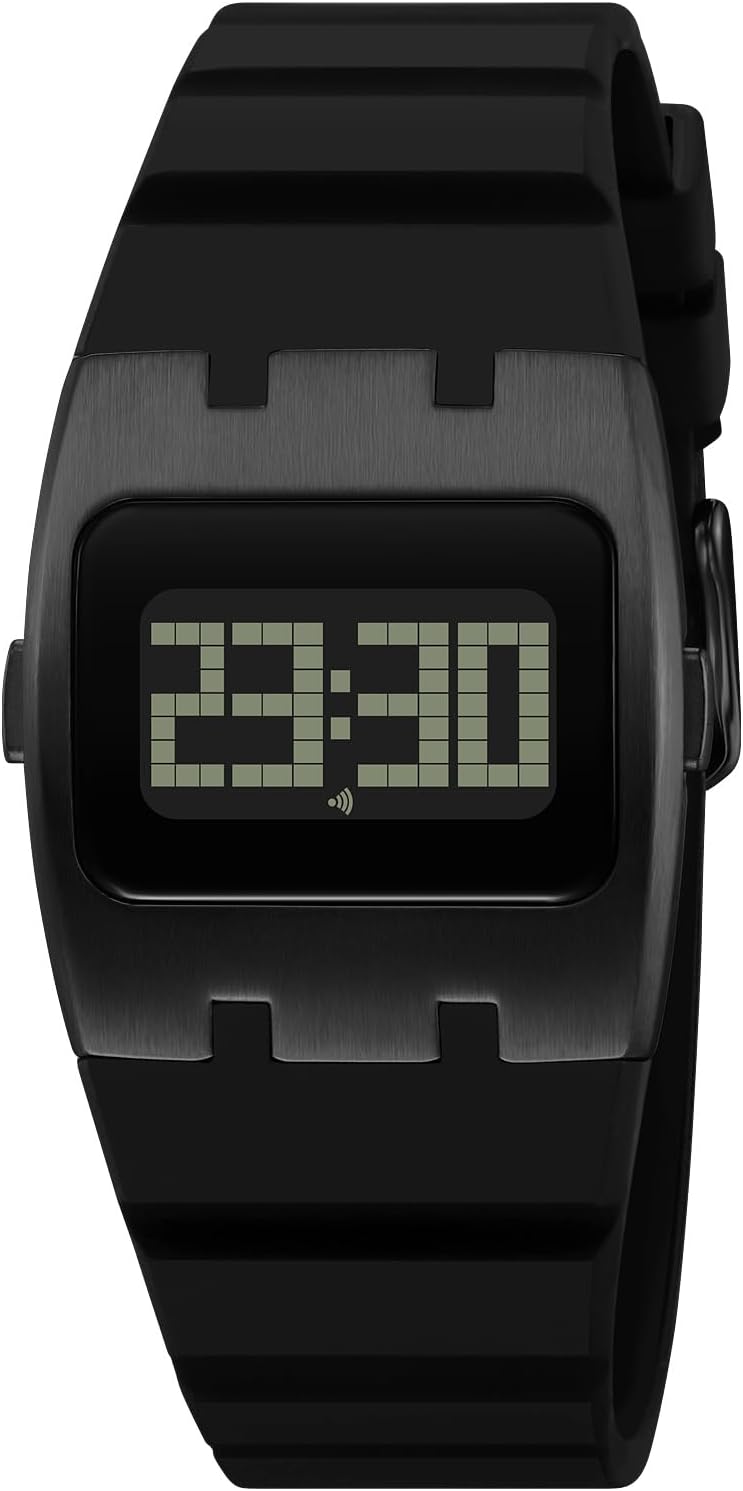 Reloj deportivo digital para hombre, impermeable, con pantalla LED, cronómetro, alarma, fecha, banda de silicona, reloj de pulsera ligero