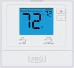 PRO1 T701 - Termostato de pared no programable de una sola etapa para sistemas convencionales de 1 calor/1 frío, termostato digital convencional para el hogar