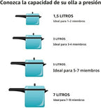 Olla a presión Presto, de aluminio, Plateado