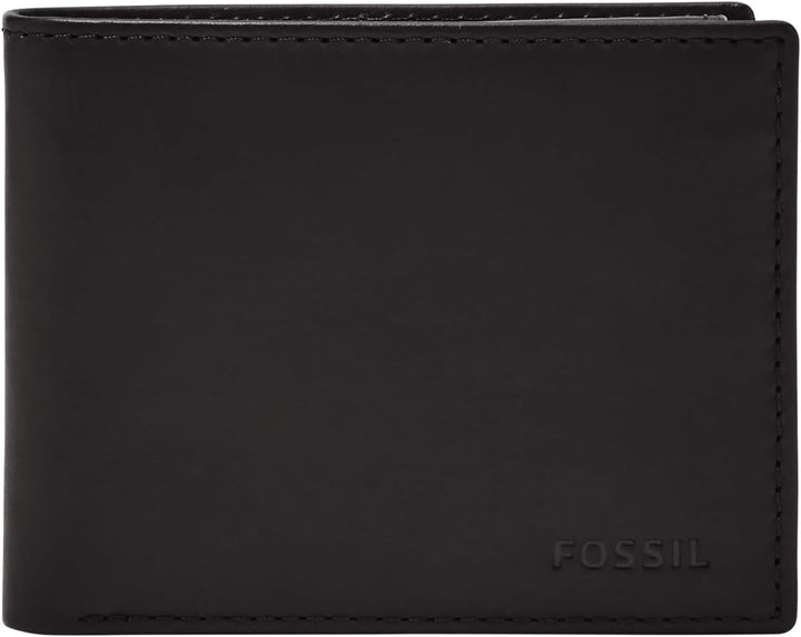 Fossil Derrick billetera de cuero con bloqueo RFID para hombre, ple...