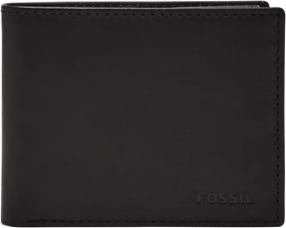 Fossil Derrick billetera de cuero con bloqueo RFID para hombre, ple...