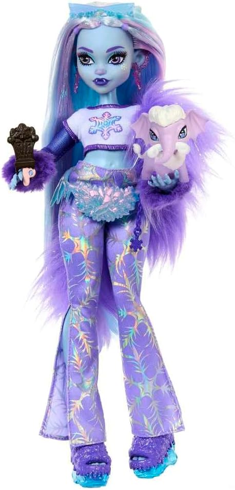Muñeca Monster High, Abbey Bominable Yeti de moda con mamífero mamu...