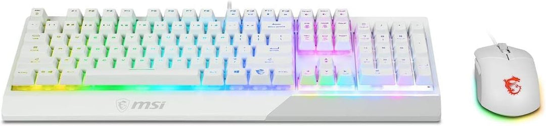 MSI Vigor GK30 Combo de teclado para juegos RGB GK30 de 6 zonas y m...