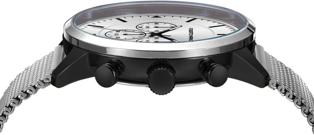 RM3435 Reloj de pulsera de lujo para hombre – Cuarzo japonés de acero inoxidable azul, resistente al agua 3 ATM – Relojes de vestir elegantes para hombre, diseño vintage, ideal como reloj para hombre