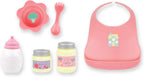 JC Toys - Cuna mecedora y accesorios para muñeca, Juego de sillas altas rosa/azul