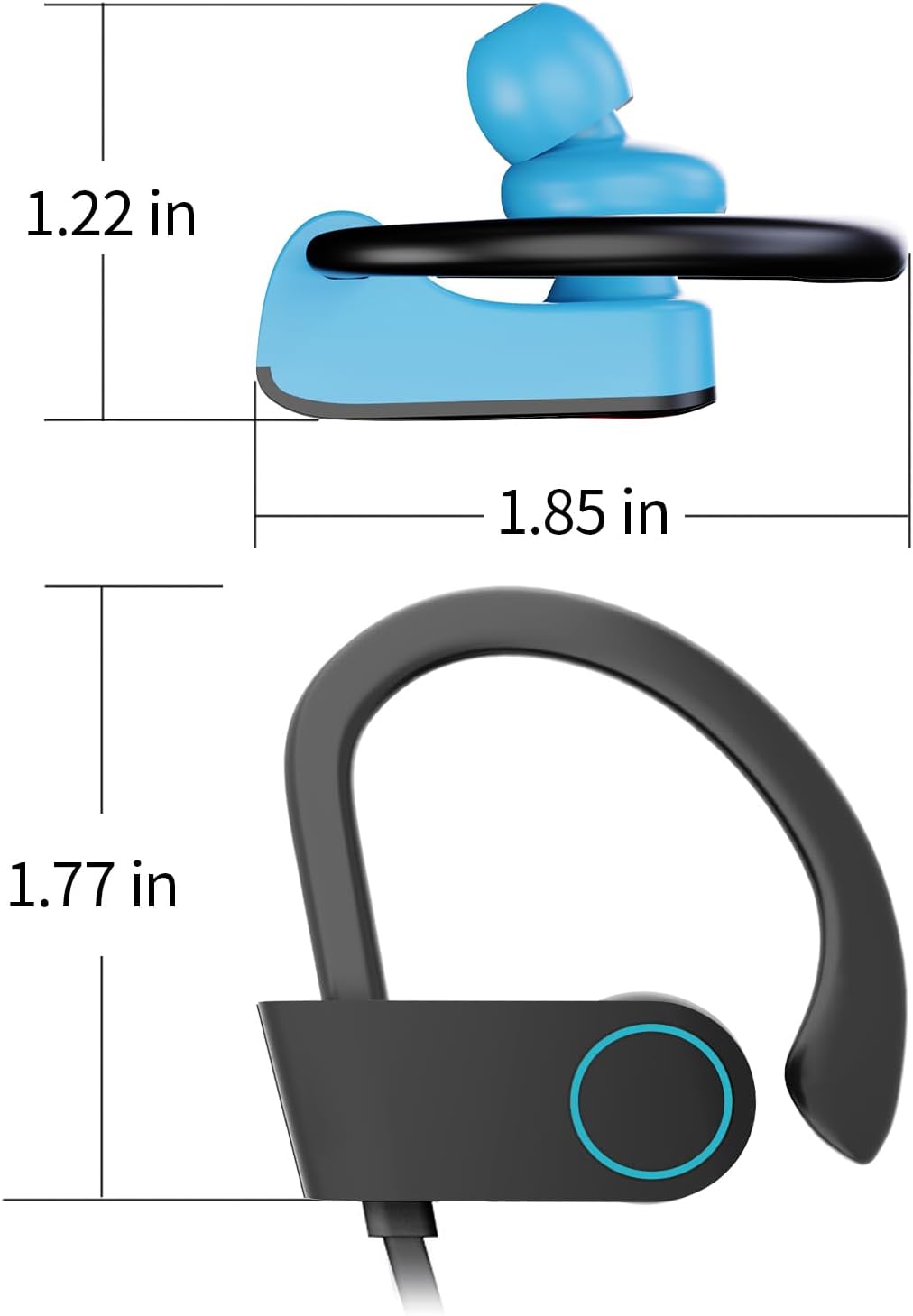 Boean Auriculares inalámbricos, auriculares Bluetooth 5.3, auricula...