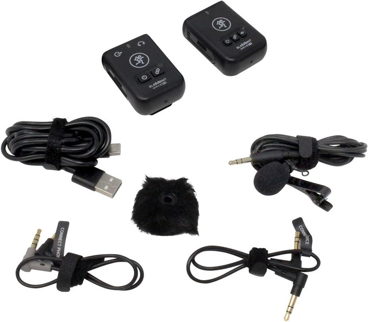 Mackie EM Wave LAV - Sistema de micrófono con clip para cámaras y t...