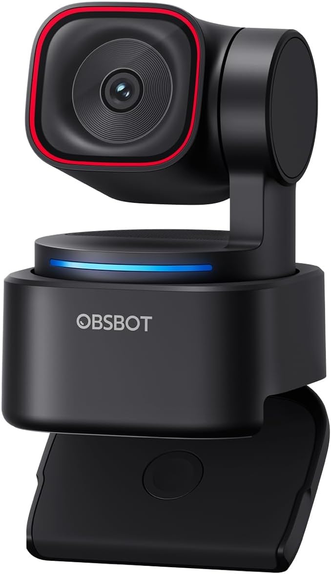 OBSBOT Cámara web 4K de audio espacial Tiny 3 Lite con IA - Seguimiento