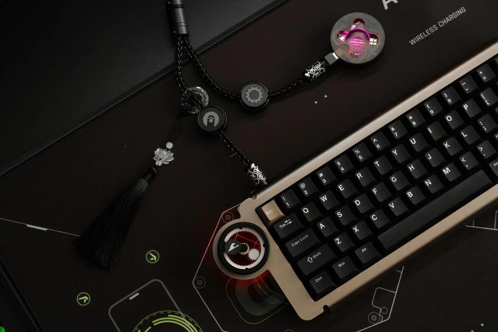 Split Dual 8K Gaming Cable AM Edition (4.6 pies), conexión dual de alta velocidad, baja latencia, compatible con dispositivos USB tipo C, malla duradera negro fantasma