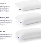 Almohada Purple Harmony - Loft mediano, tamaño King, almohada de gel