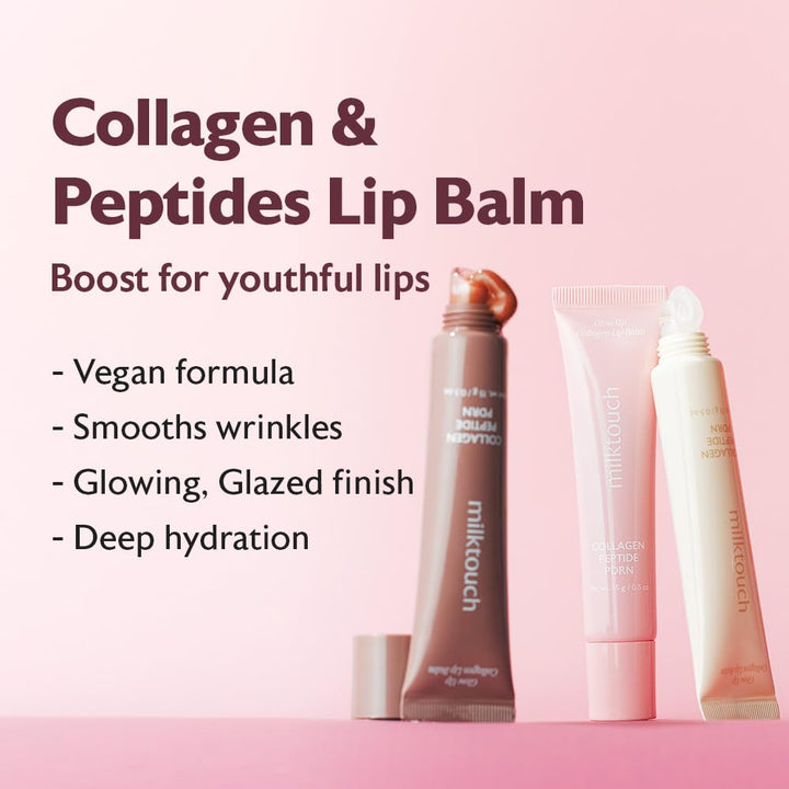 milktouch Bálsamo labial de colágeno vegano que brilla intensamente...