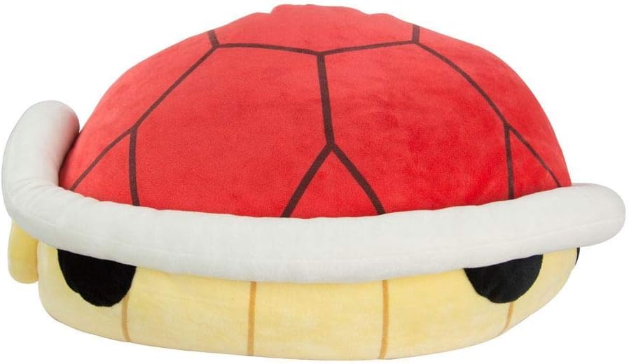 Club Mocchi Mocchi Mario Kart - Sombrero de Mario de peluche | Muy suave | ideal para niños y coleccionistas, concha roja