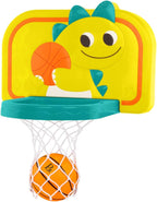 B. toys Red de baloncesto colgante, aro de dinosaurio ajustable