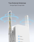BrosTrend Adaptador WiFi a Ethernet N300 compatible con apagar el extensor