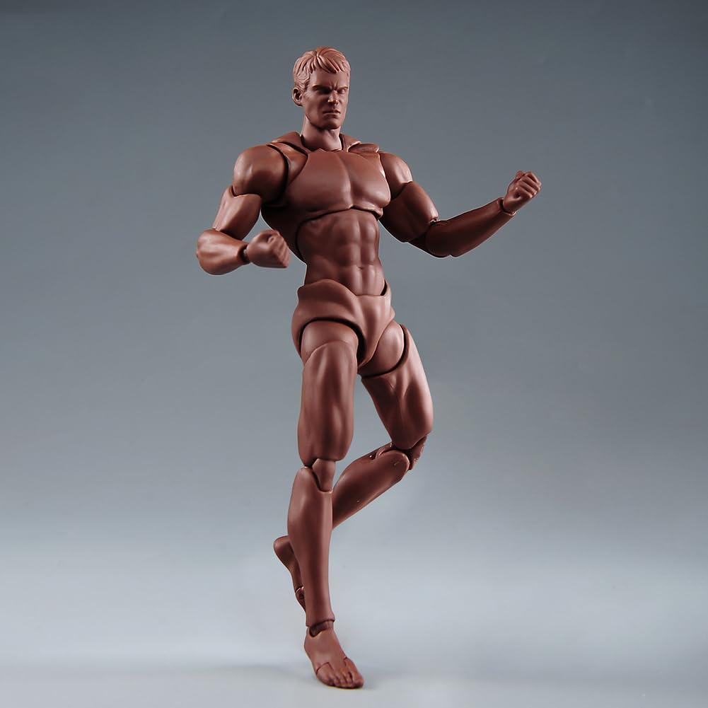 Fremego Figura de acción masculina a escala 1\/12, figura muscular...